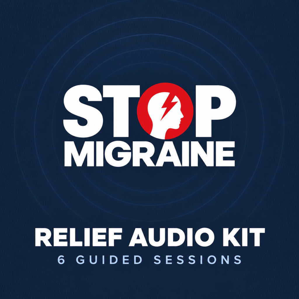 STOP MIGRAINE Relief Audio Kit — 6 guided sessions, album cover