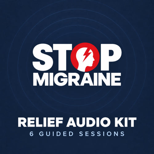 STOP MIGRAINE Relief Audio Kit — 6 guided sessions, album cover